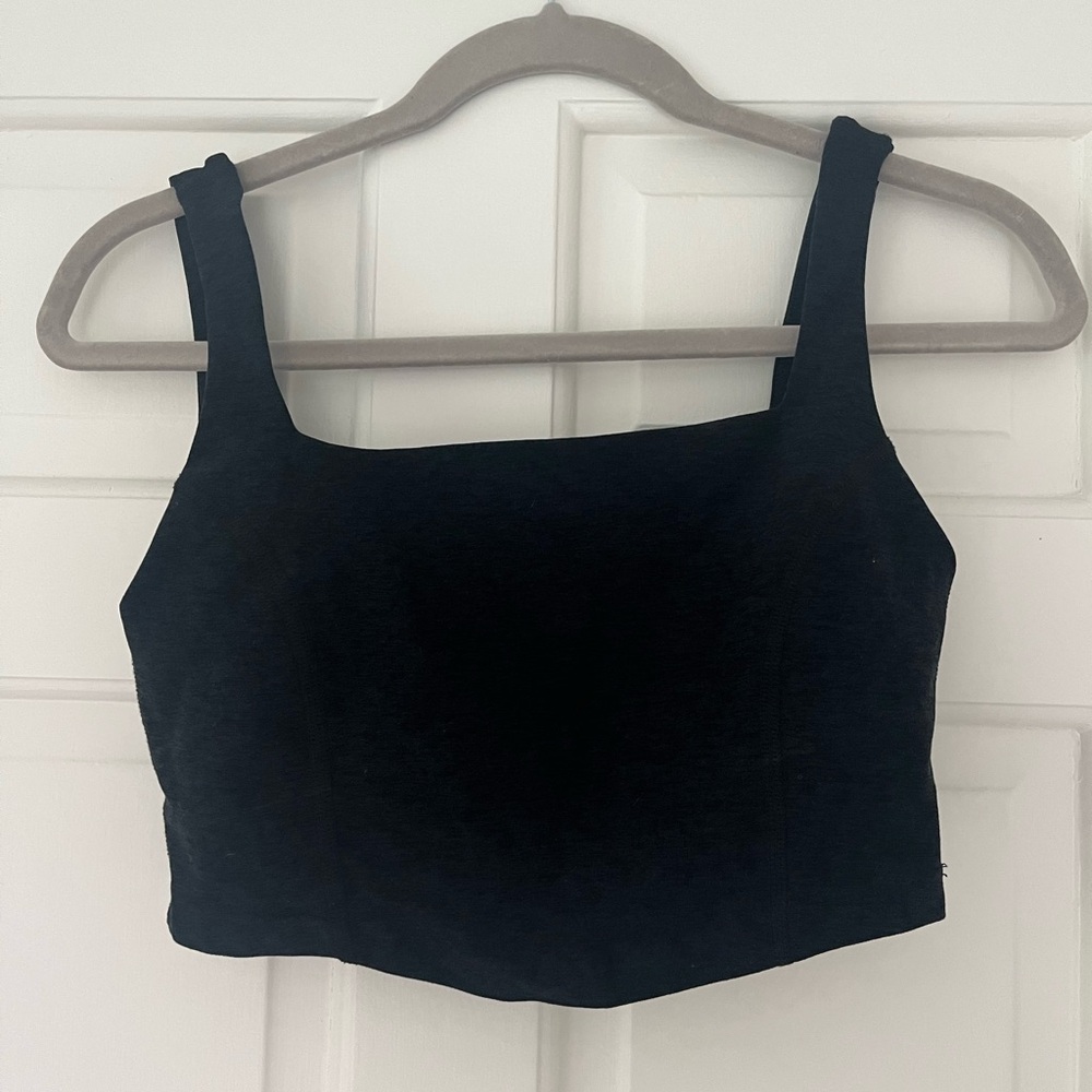 Beyond Yoga Black Cropped Tank
